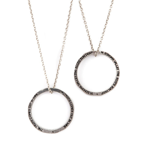 Circle Quote Necklaces