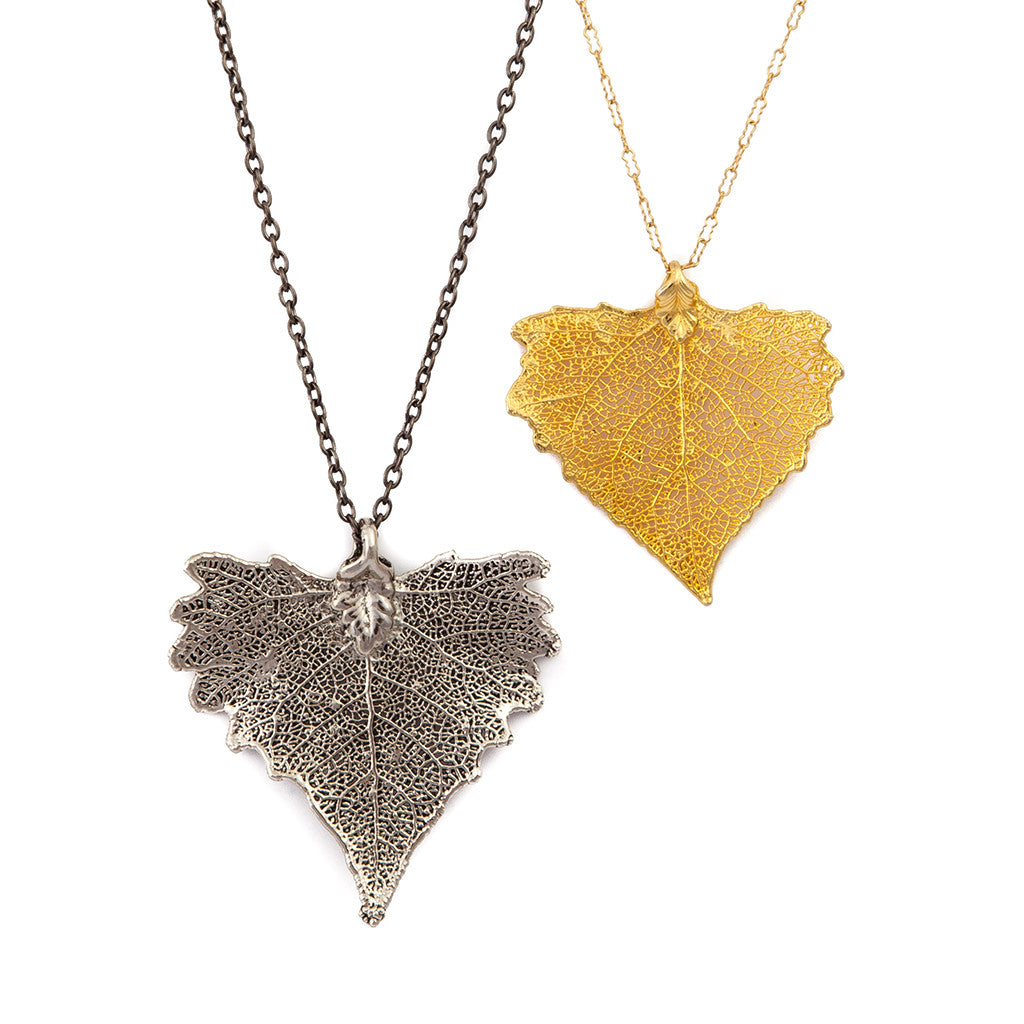 Dipped Leaf Necklace
